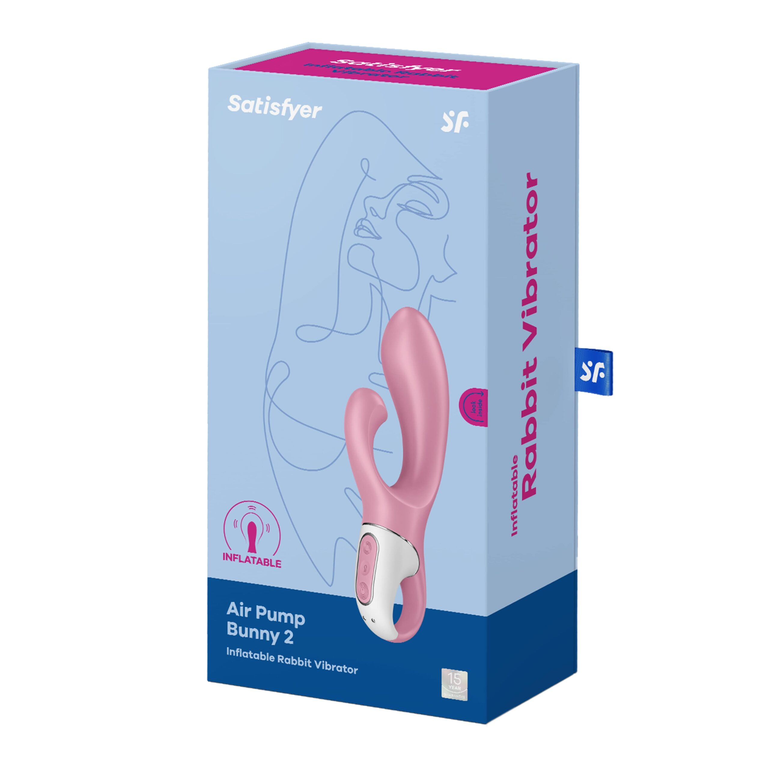 Вибратор-кролик с расширением Satisfyer Air Pump Bunny 2 Вибратор-кролик с расширением Satisfyer Air Pump Bunny 2