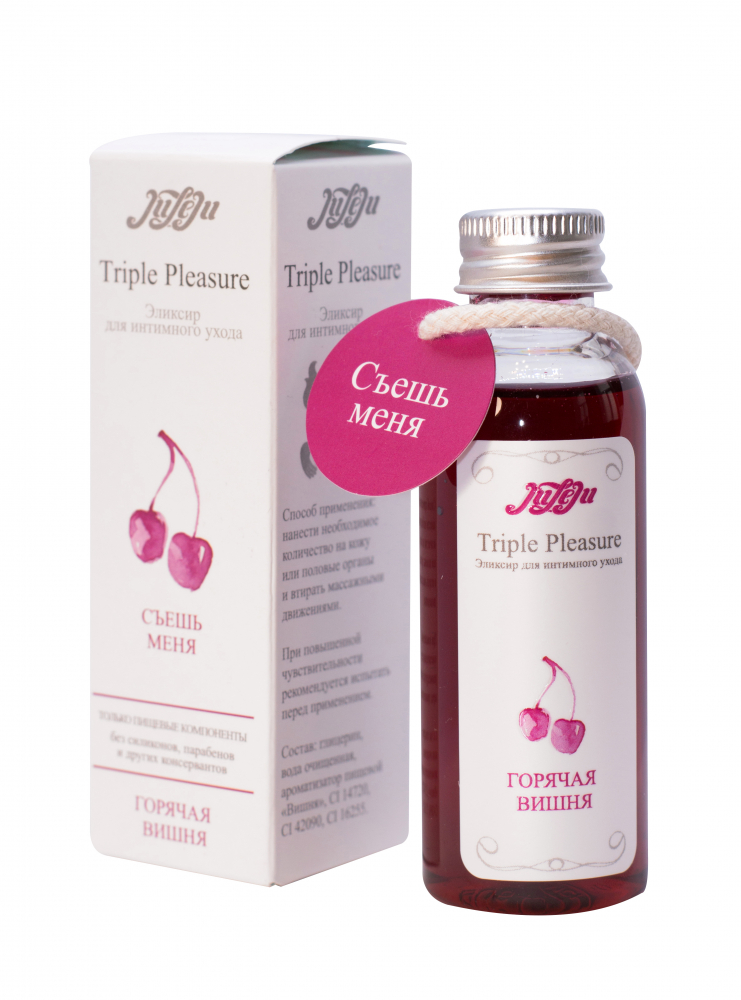 Эликсир для интимного ухода "Triple Pleasure" Горячая вишня Эликсир для интимного ухода "Triple Pleasure" Горячая вишня
