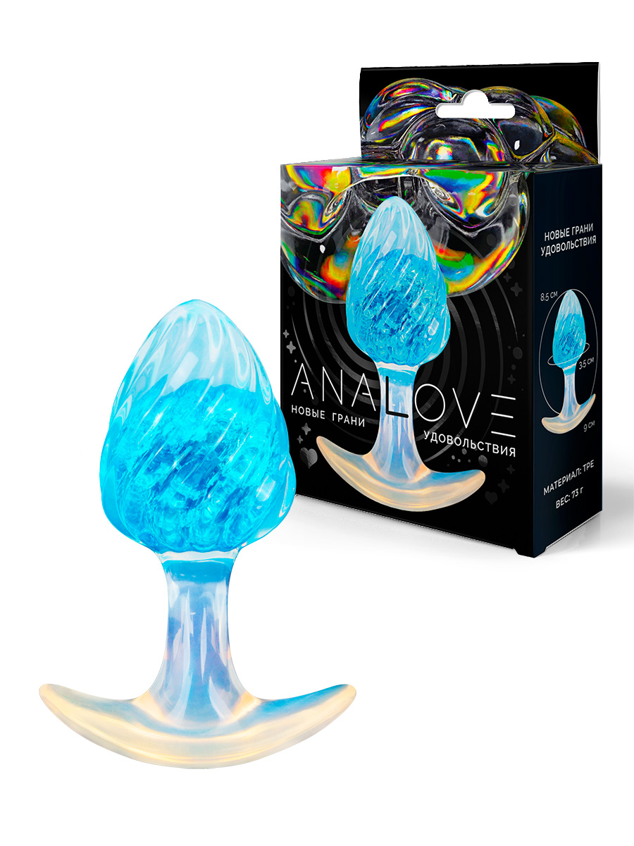 Анальная втулка Analove голубая Анальная втулка Analove голубая